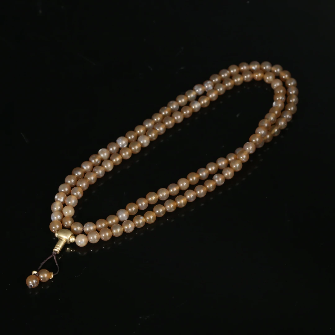 清代糖球玛瑙念珠【文物宝库】AABS260101003