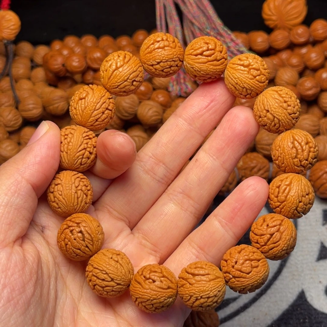 桃核手串龙纹桃核