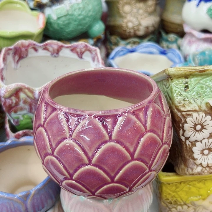 有孔，满10元包邮多肉陶瓷花盆