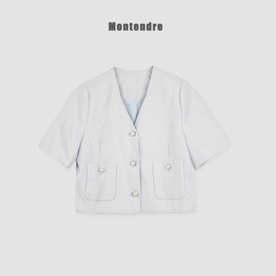 【MonTendre】夏季新款 F 小香风轻奢时尚气质通勤百搭小香风短外套