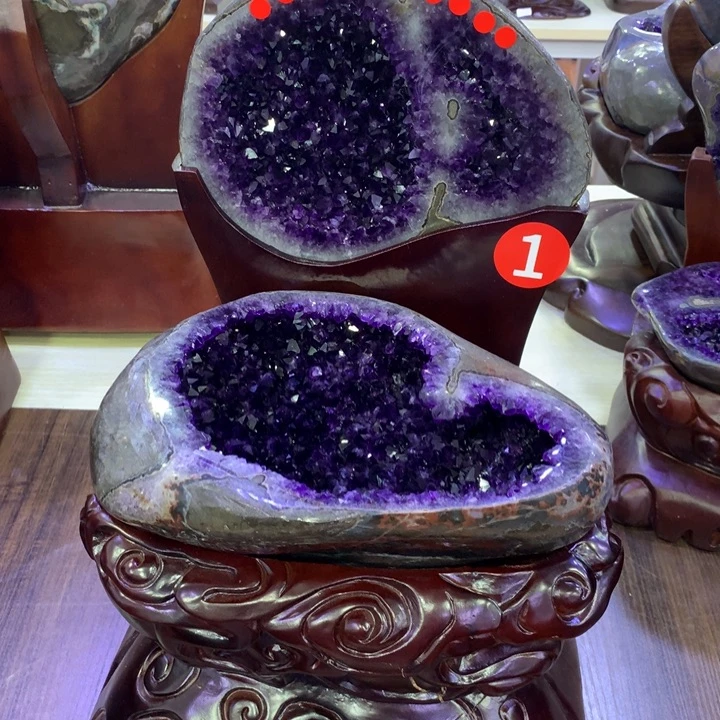 紫晶大型摆件（非配饰）未镶嵌袁*袁晶