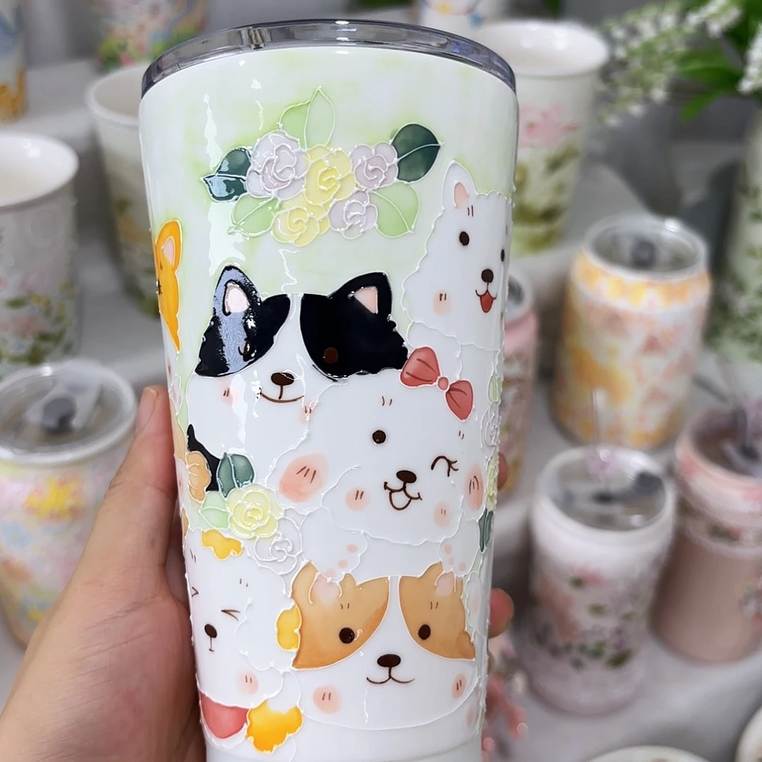 手绘创意高温釉下彩陶瓷