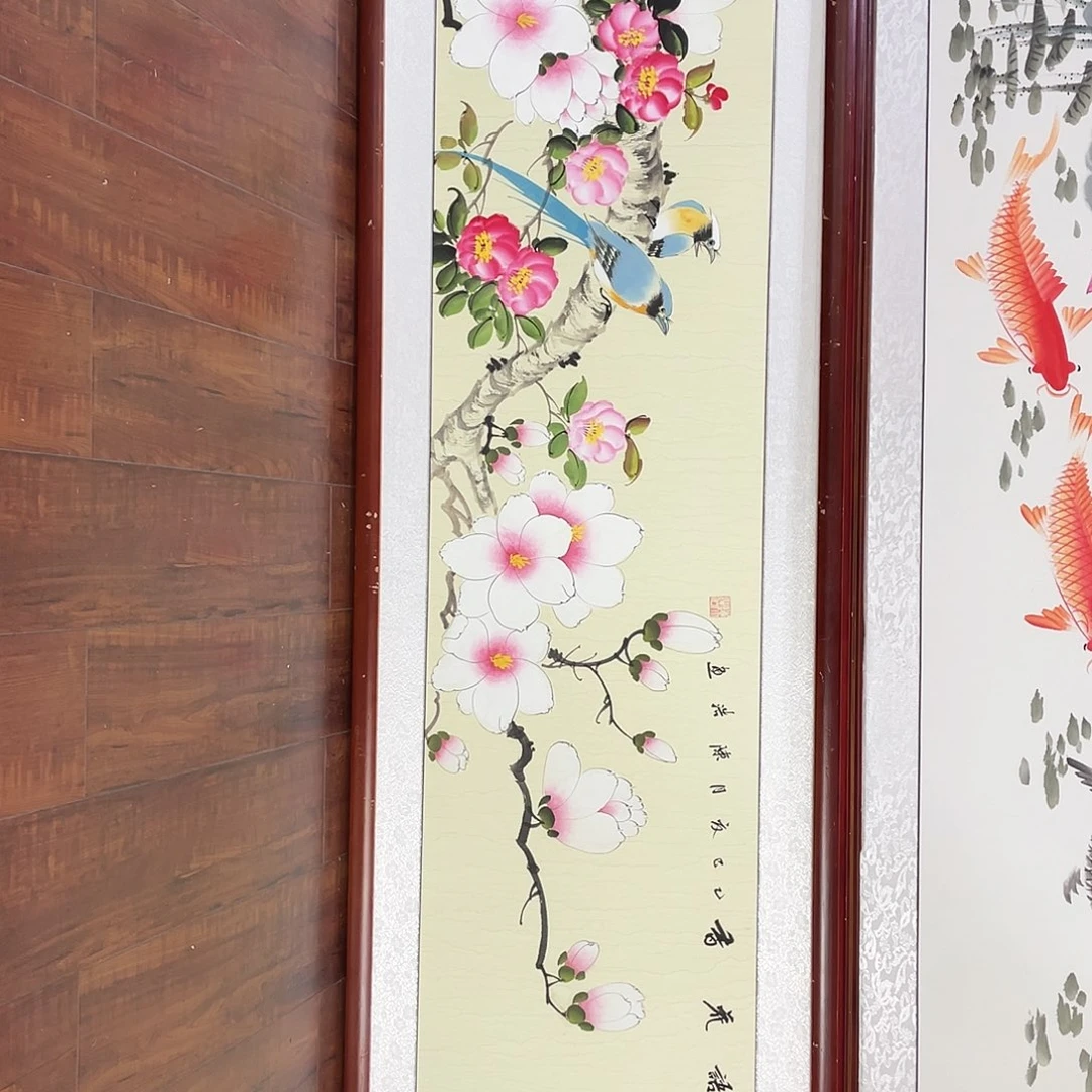 国画带框尺寸48*163厘米