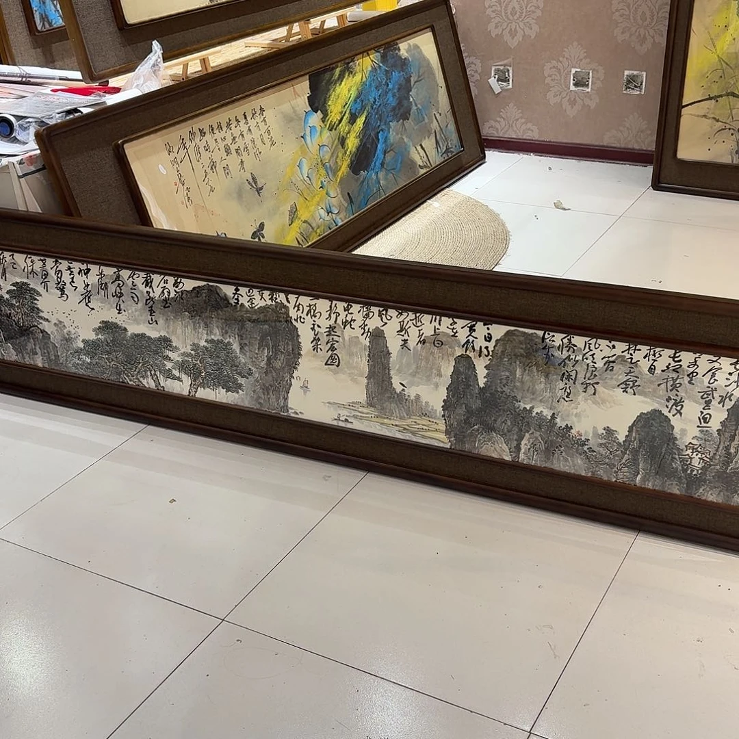 生***活国画真人手绘作品。