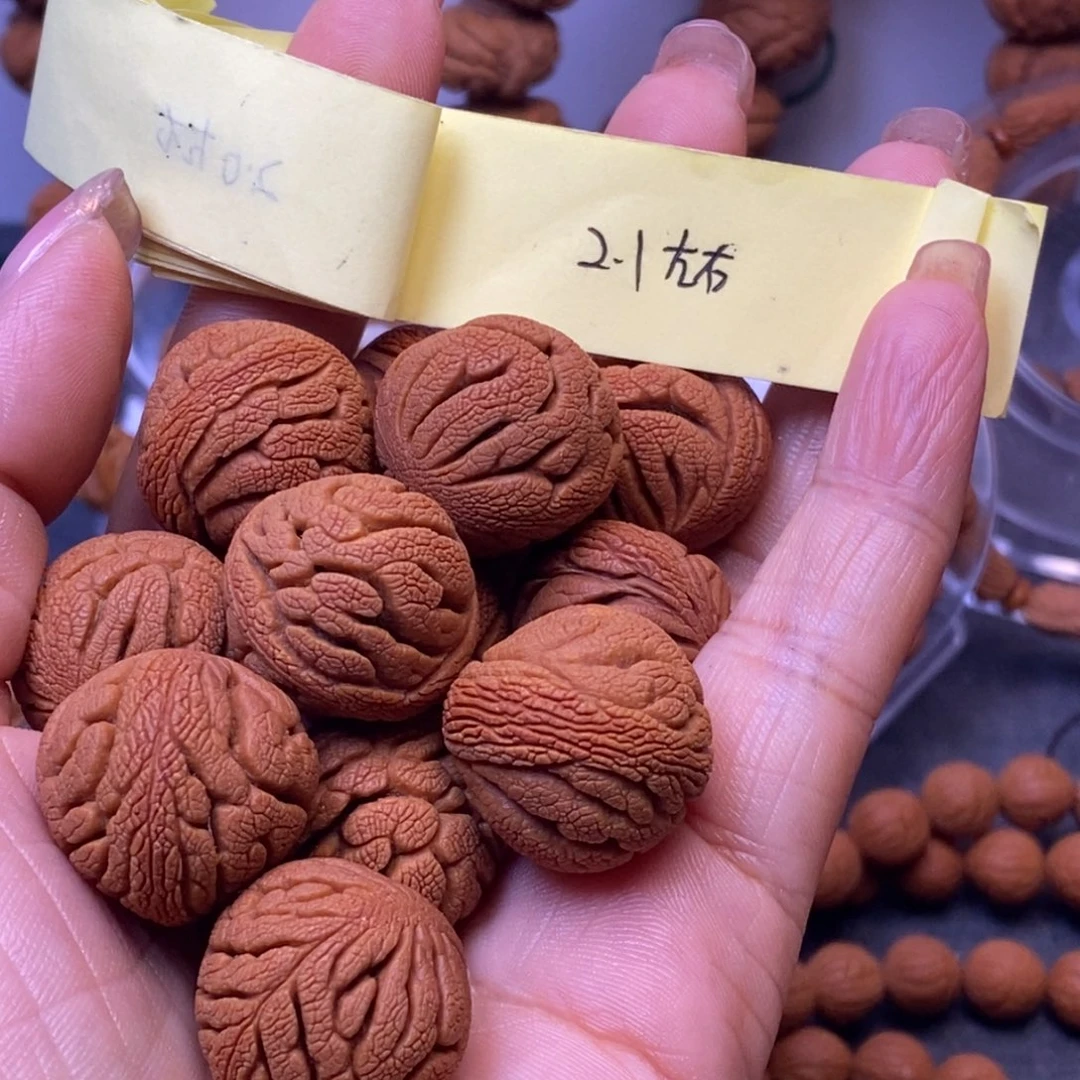 秦岭龙纹桃核13颗