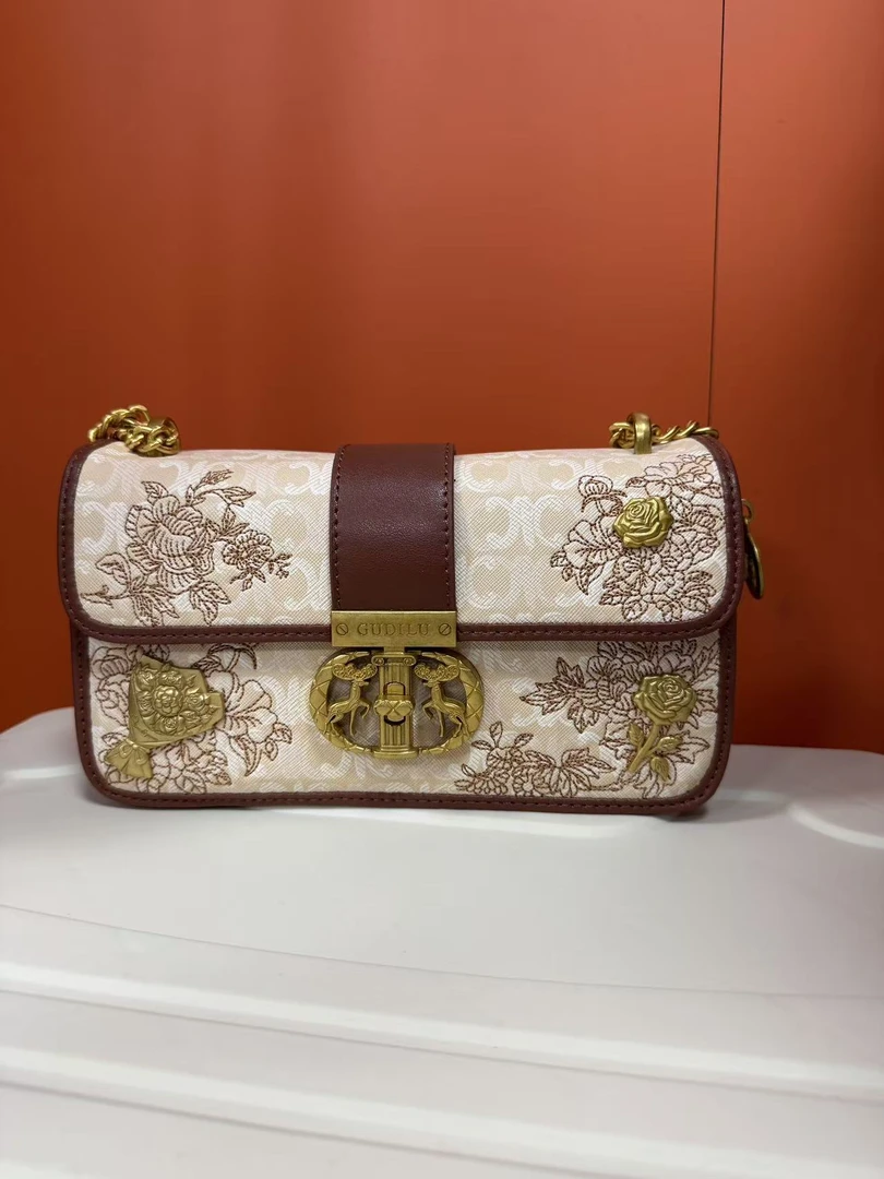 蛇纹棕色春夏单肩奢轻奢手提款PU潮流酒神包印花