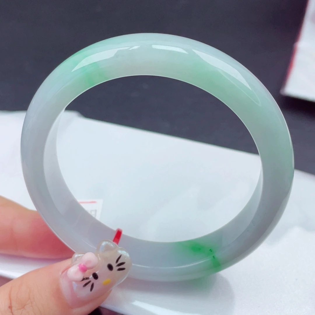 翡翠未镶嵌手镯59圈口