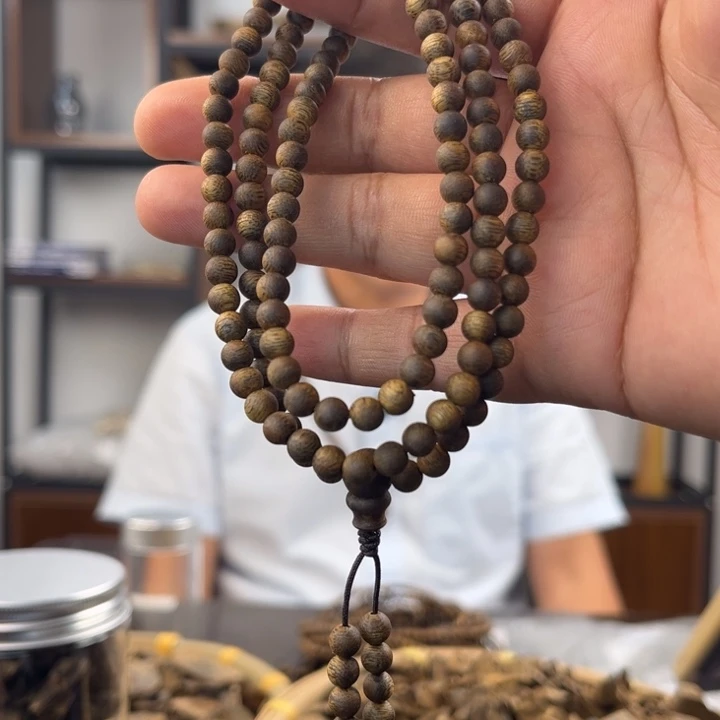 沉香手串奇楠圆珠手串5mm多圈多样性发一SY-014