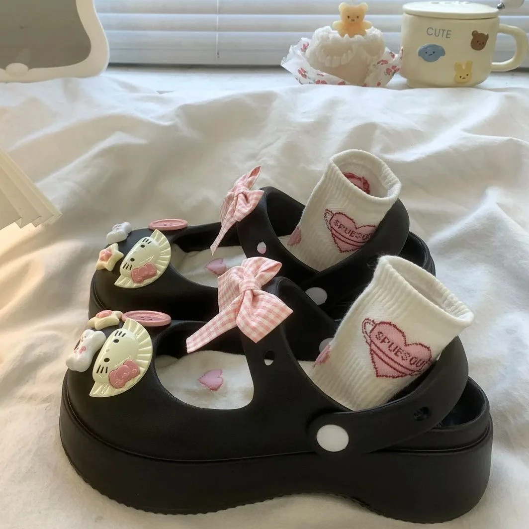 【新店福利】玛丽珍洞洞鞋女厚底可爱少女心甜美夏季凉鞋通勤包沙滩