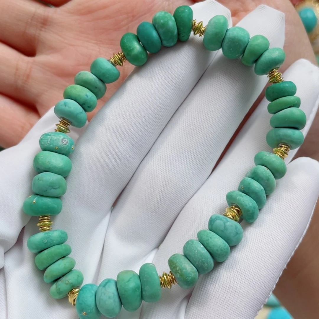 18K金镶嵌绿松石珠宝奇石
