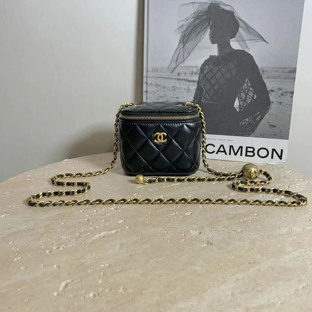 99新 Chanel/香奈儿 壹臻/黑金金球mini盒子