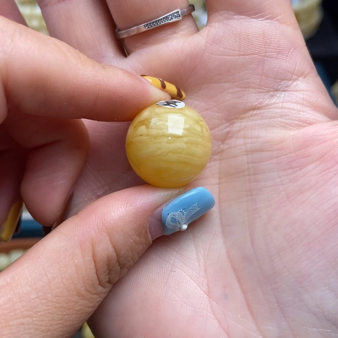 蜜蜡未镶嵌珠宝奇石18.2mm