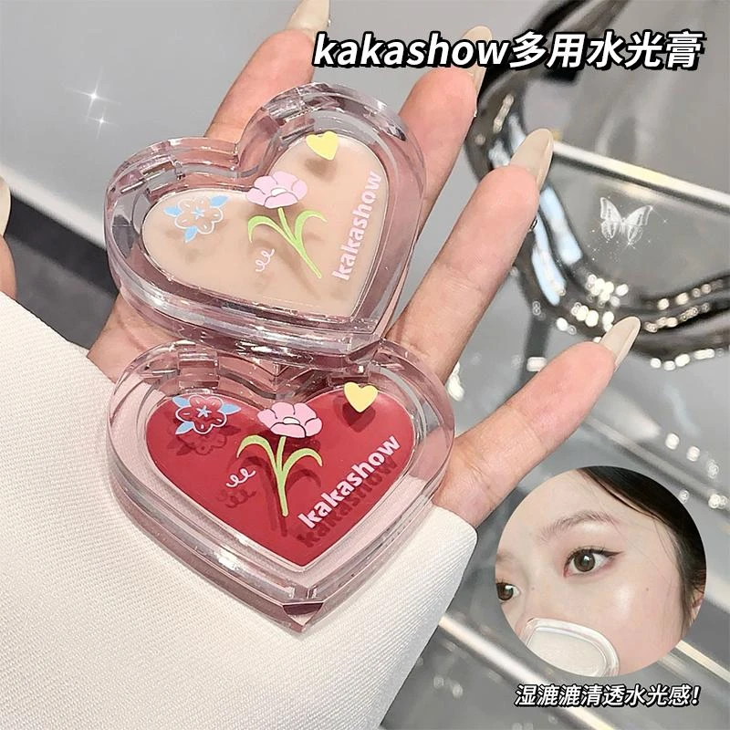 kakashow多用水光膏腮红光泽水润修饰轮廓高光提亮纯欲奶油肌推荐