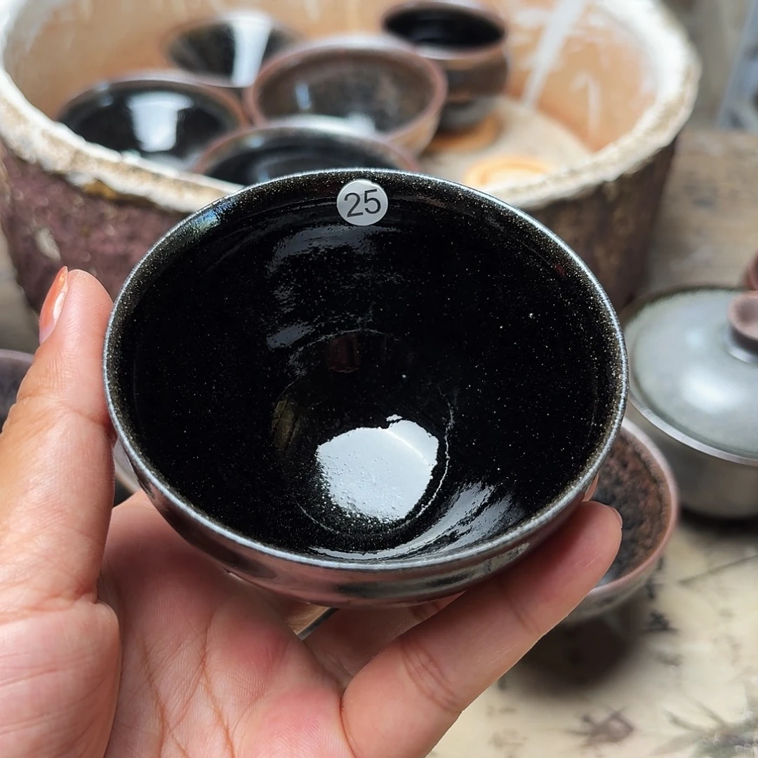 茶盏义兴龙窑建盏25微瑕