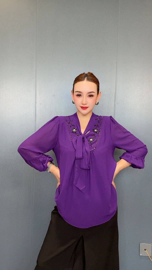 新款衬衫气质衬衣时尚百搭女士girip kopta