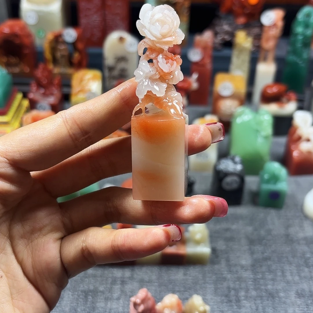 家***品寿山石印石寿山石印章