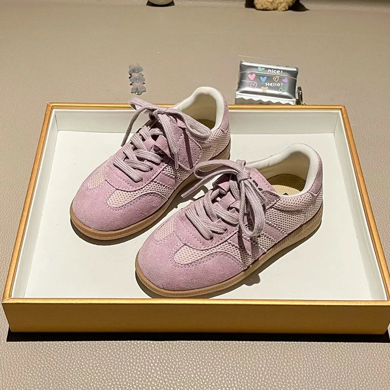 女童鞋子儿童德训鞋2025春秋新款女宝阿甘休闲运动板鞋