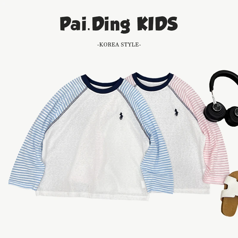 现货-【兔小呗】夏装儿童韩版时尚袖设计休闲宽松长袖T恤HCXZ4230