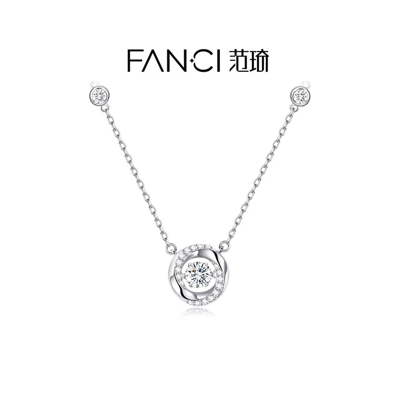 FANCI/范琦 坠链均925银 三秒心动项链【爆闪灵动】送女友礼物灵动