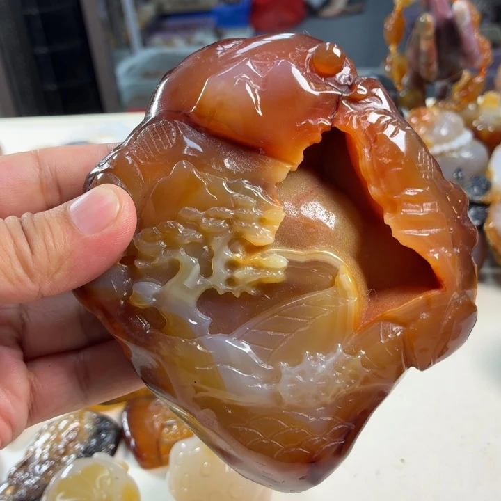 玛瑙/玉髓吊坠(不含链)未镶嵌