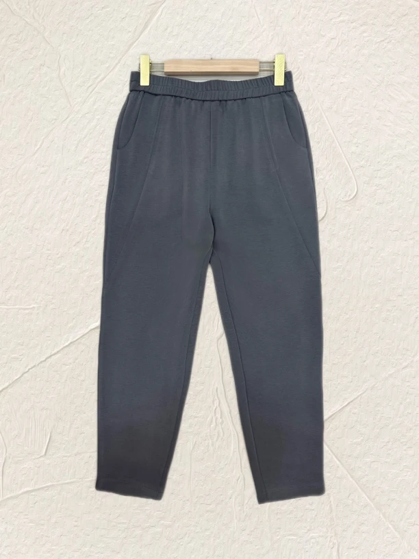 春装中老年妈妈装宽松弹力腰头铜氨丝夏季女裤柔软深档