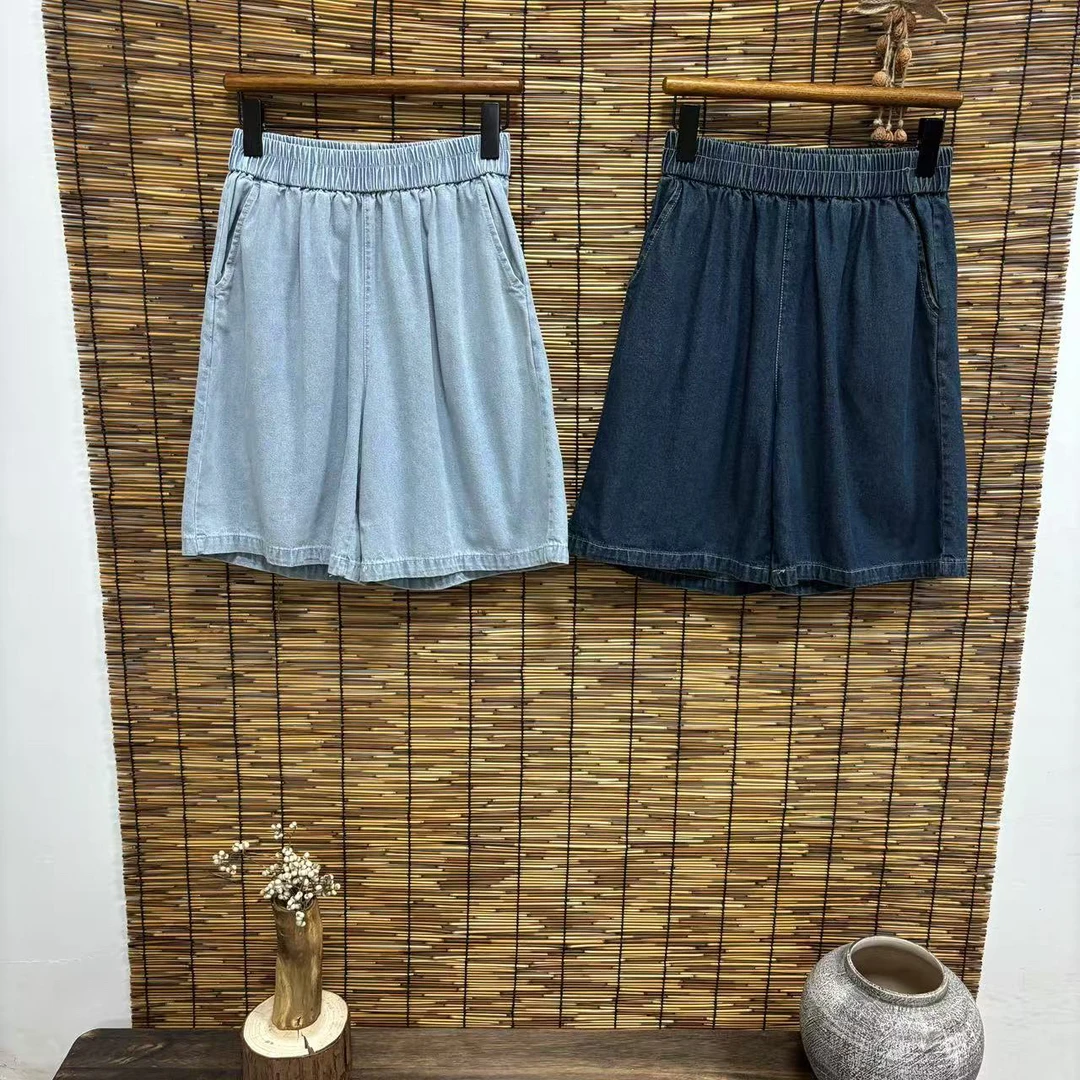 XLX#6509#日系简约牛仔短裤