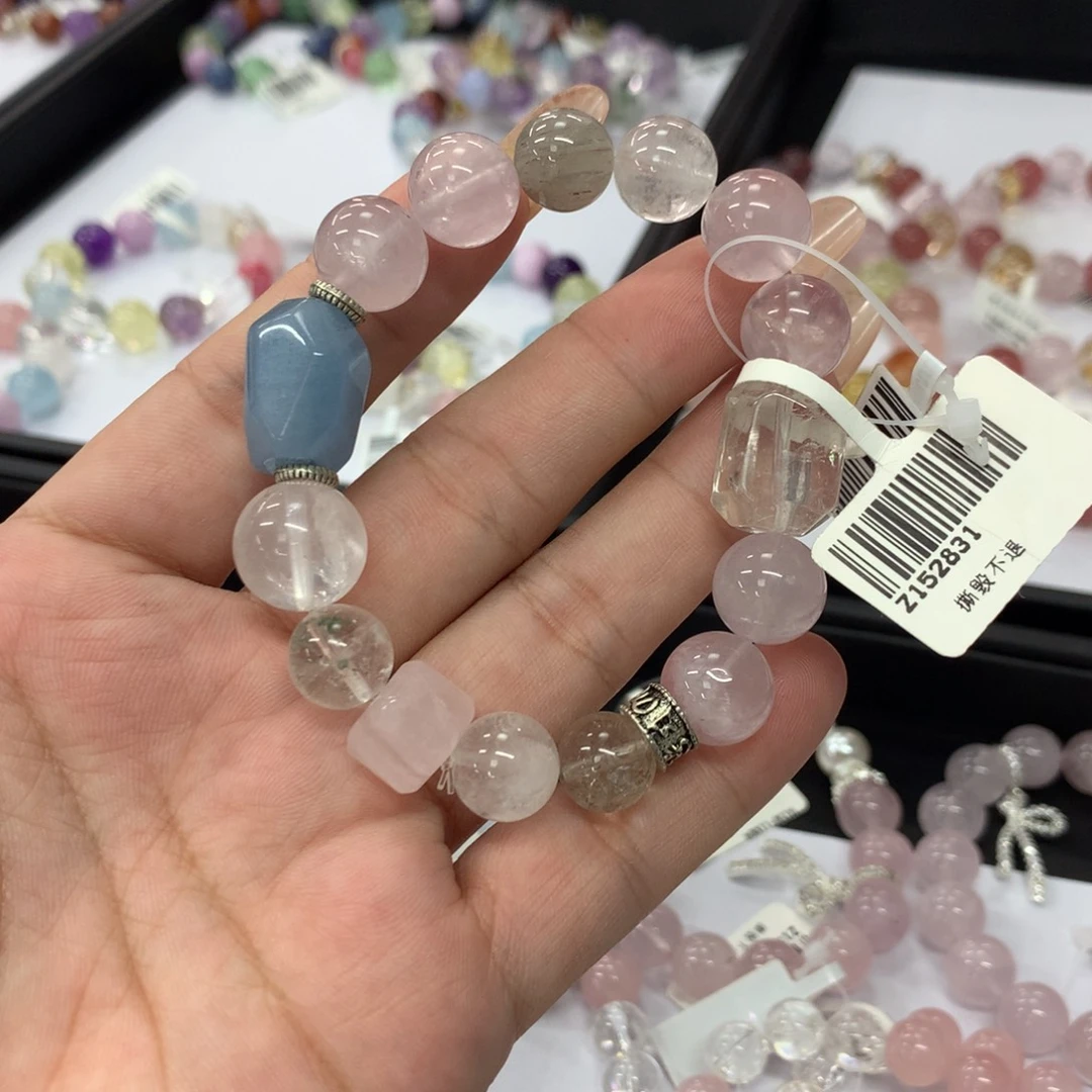 水晶手链未镶嵌桃花