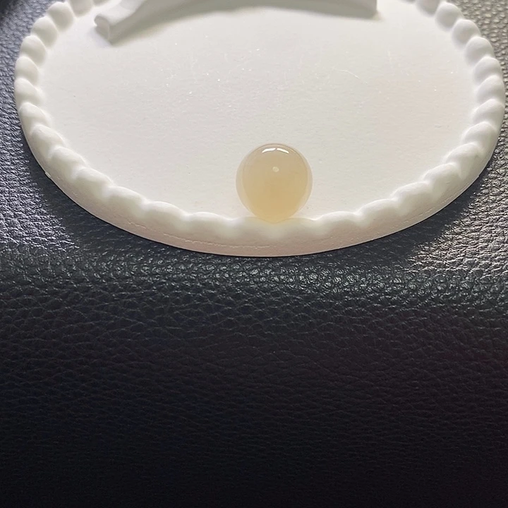 翡翠未镶嵌颈饰卡12雪梨黄色系圆珠