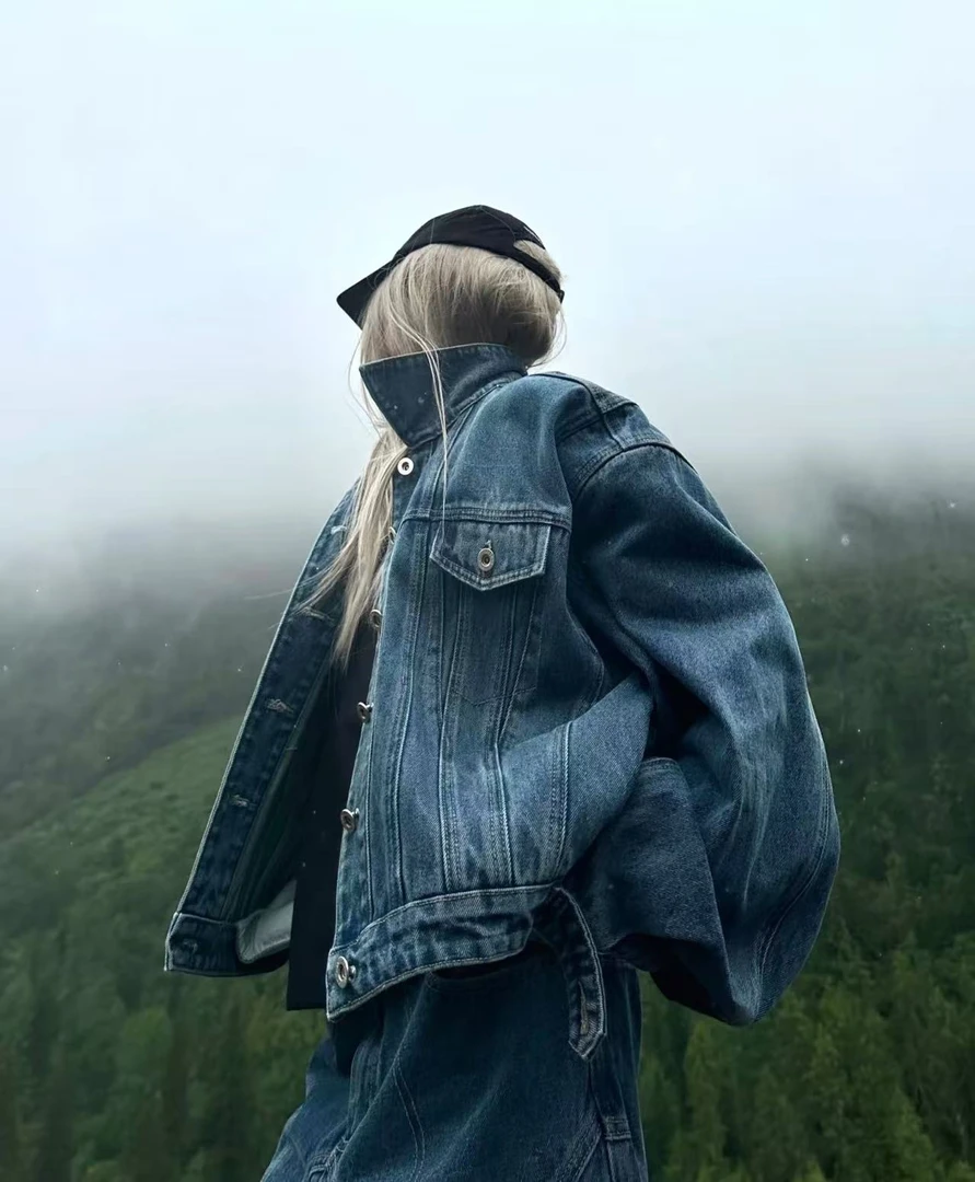 【D741-D750】高品牛仔外套上衣显瘦时尚百搭{个别小瑕 ON退ON换}