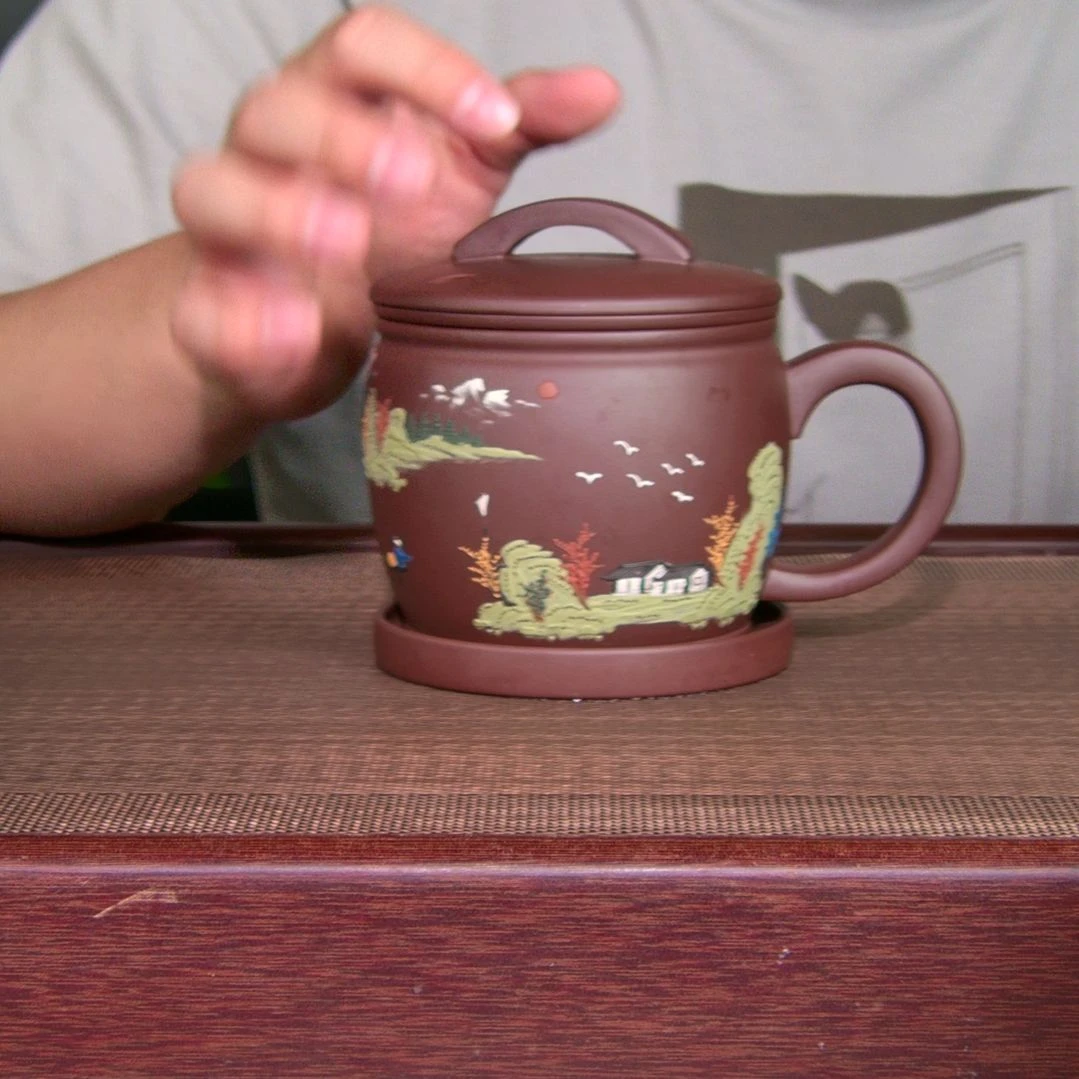 茶杯紫砂高货放漏