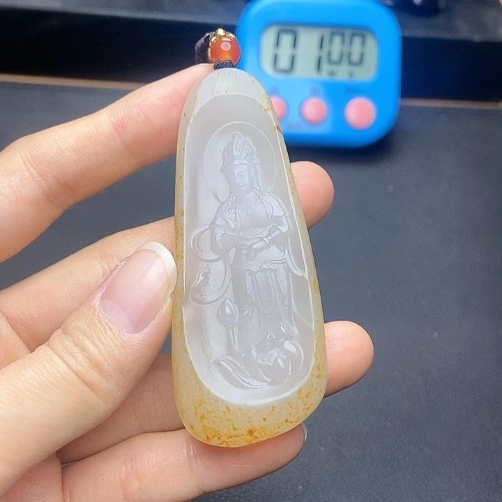 和田玉挂件未镶嵌用****7N