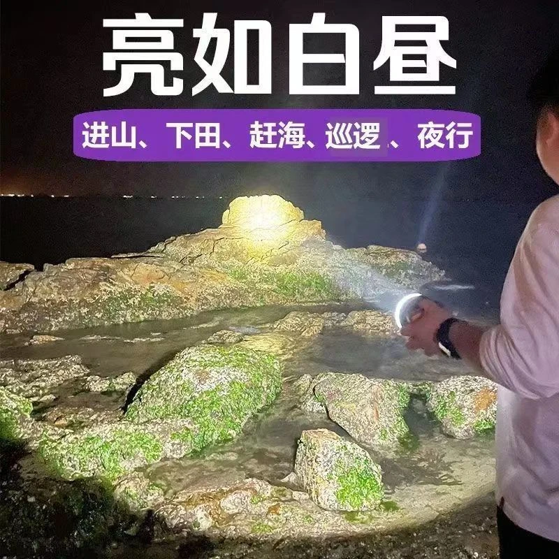 LED头灯强光超亮远射超长续航锂电池头戴式充电防水户外夜钓矿灯