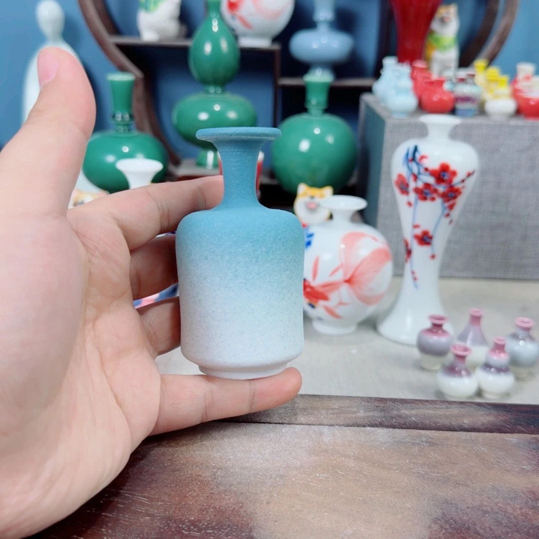 陶瓷手工小花器摆件