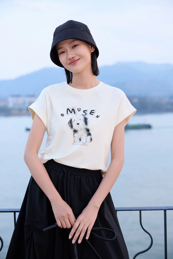 韩系卡通印花短袖T恤女夏季半袖短款1339