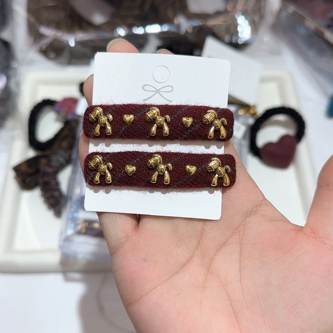 非金属T05红色小马掰掰夹2个