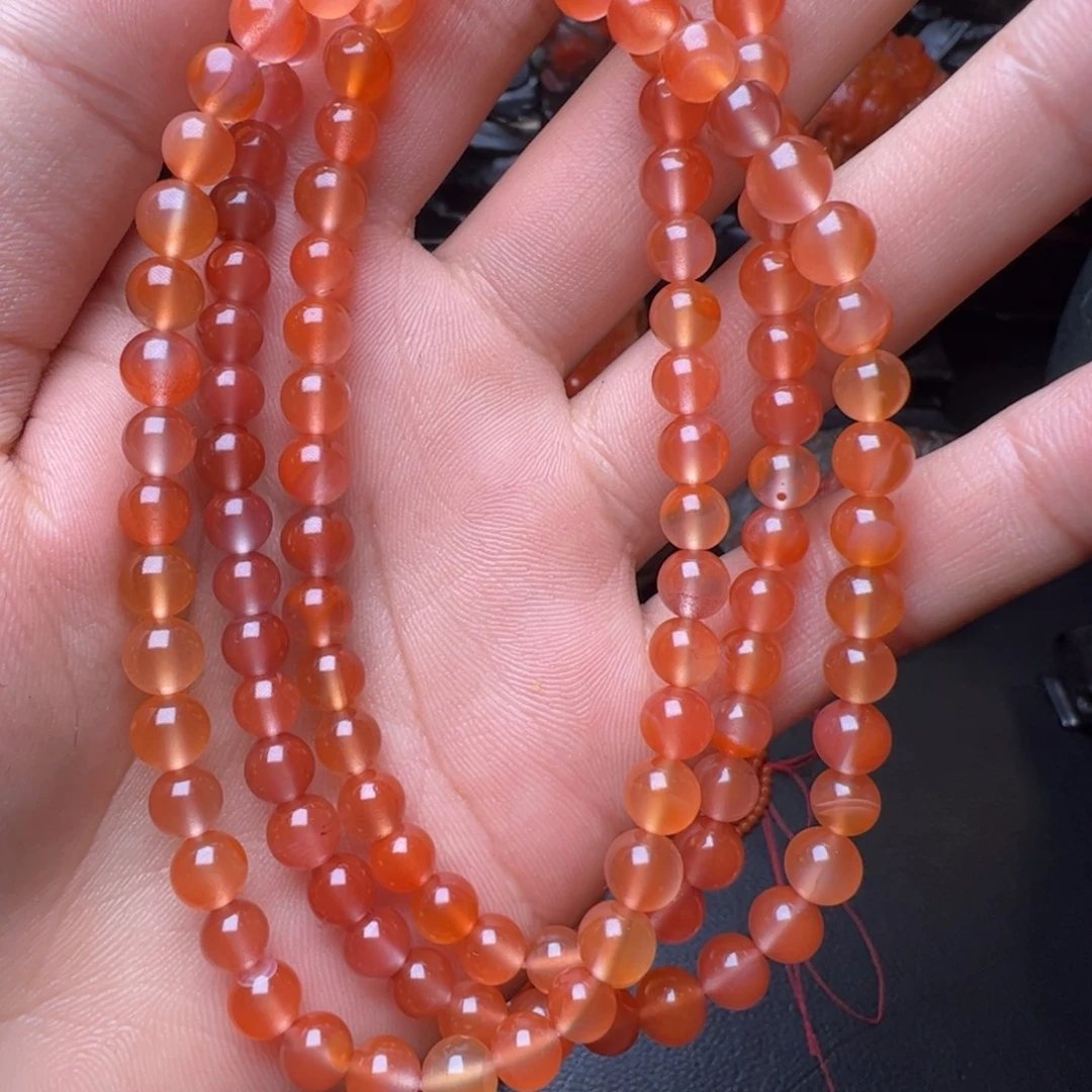 南红玛瑙未镶嵌手链