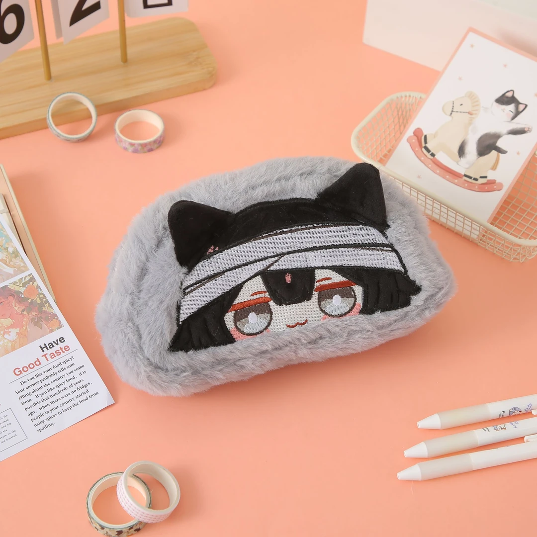 【满穗】新款ins高颜值毛绒笔袋可爱学生大容量文具收纳袋笔袋