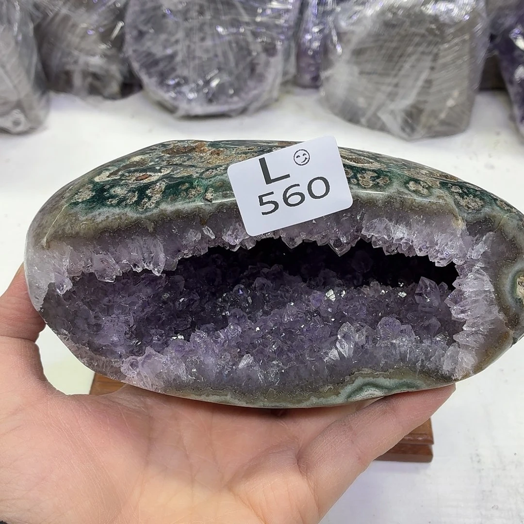 水晶未镶嵌摆件天然紫水晶