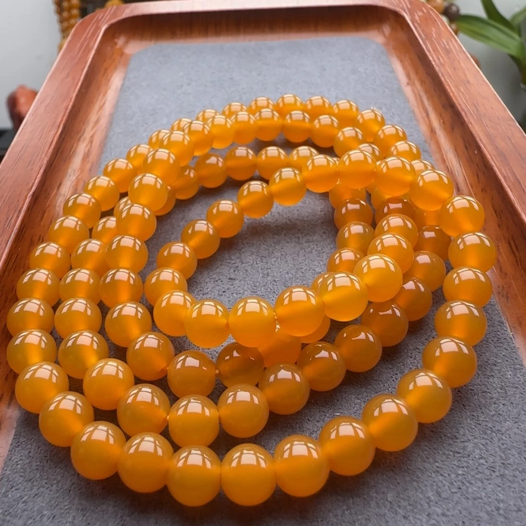 石英质玉（缅黄）配饰未镶嵌