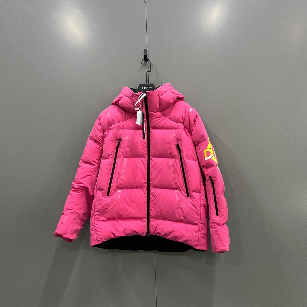 未使用 DIOR/迪奥 粉色印花logo连帽羽绒服 44码 46码 48码 50 52