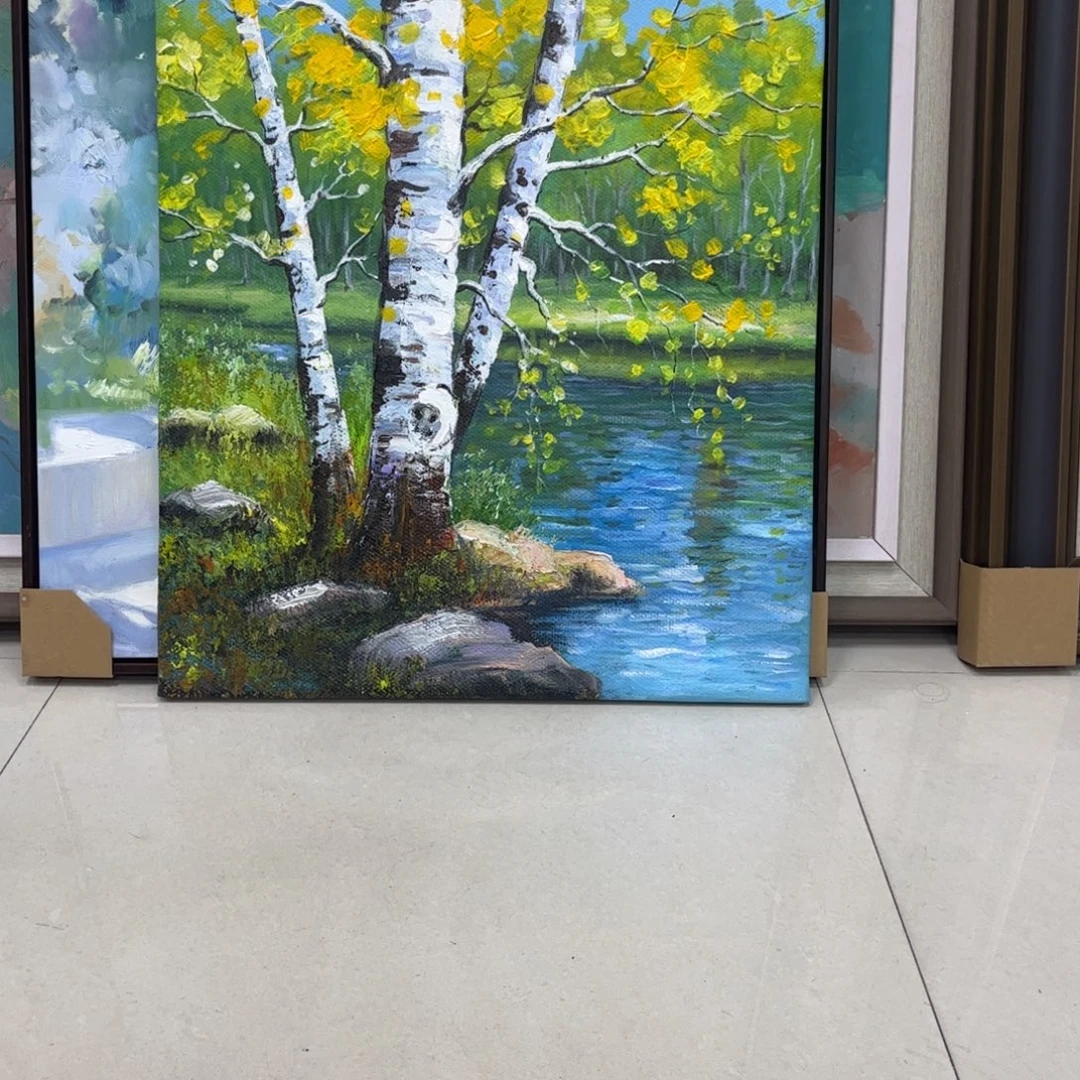 诗***惠手工手绘精品内框50+60尺寸