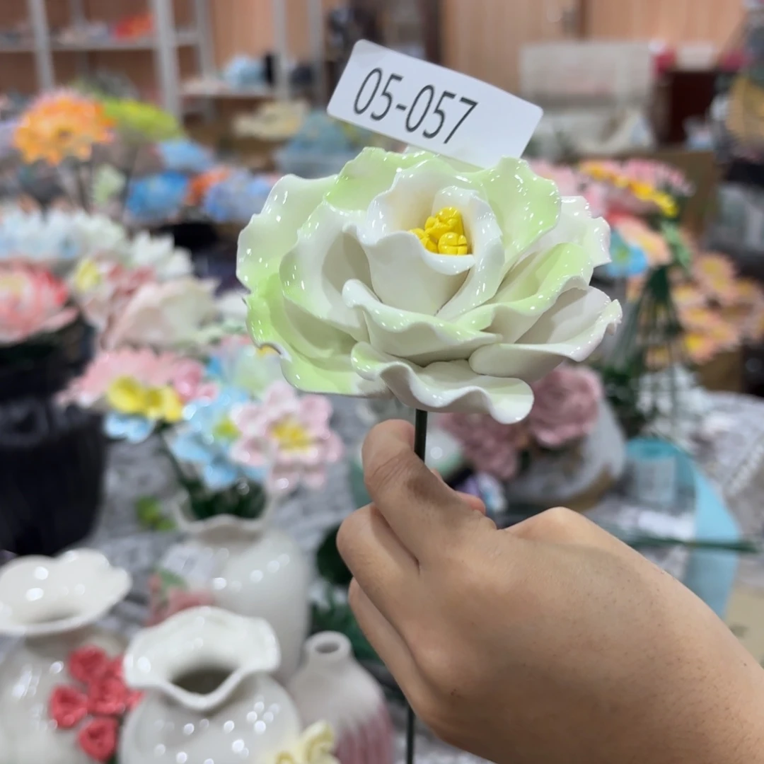 陶瓷花，20发货，退款拉黑557瑕疵