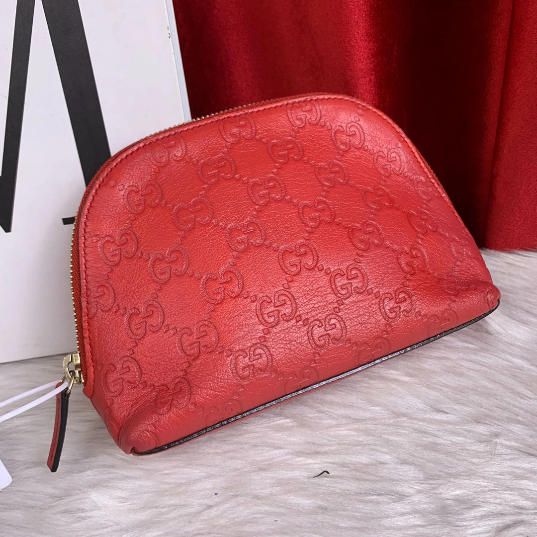 95新 GUCCI/古驰 红色压纹贝壳包/AR09404028/4028