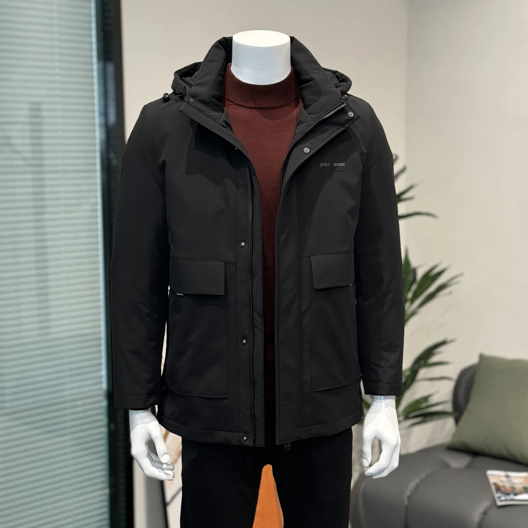 2024新款冬季可拆卸帽子和内胆羽绒服男士休闲清爽百搭外套男款