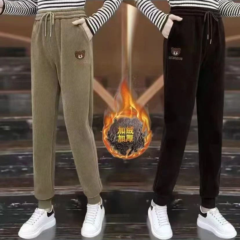 良玉推荐男女同款长毛特厚加绒加厚裤子
