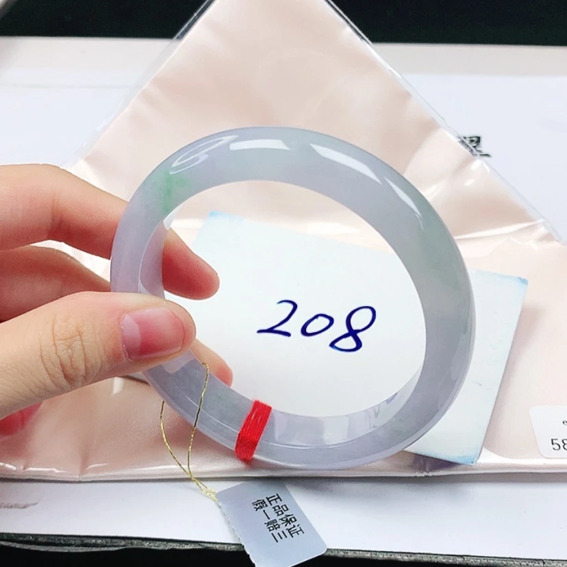 【闪购商品】翡翠手镯未镶嵌缅甸天然a货手镯58+