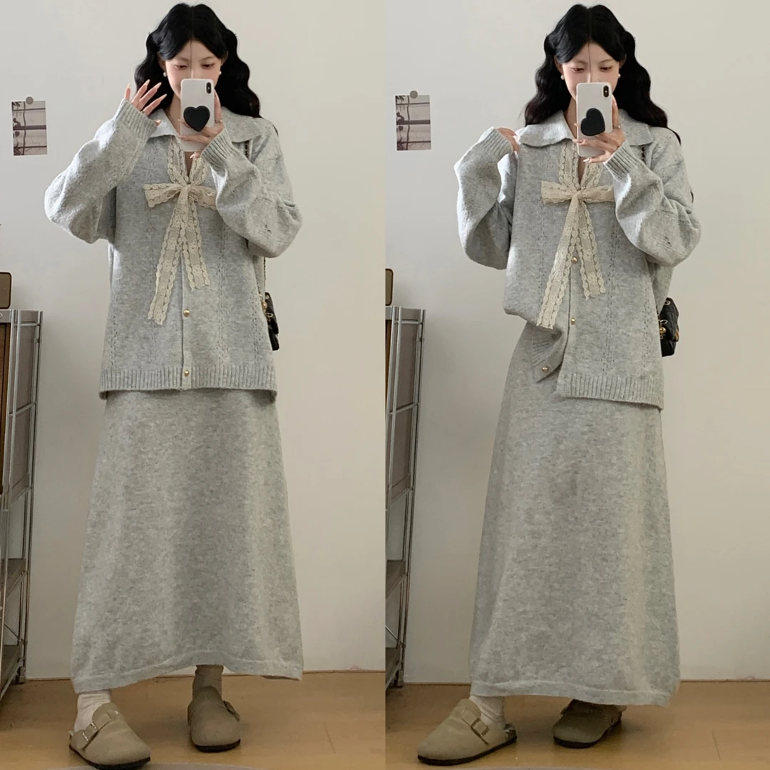 2025秋冬新款大码胖mm韩版纯色立体裁剪高级感显瘦长袖针织棉100%