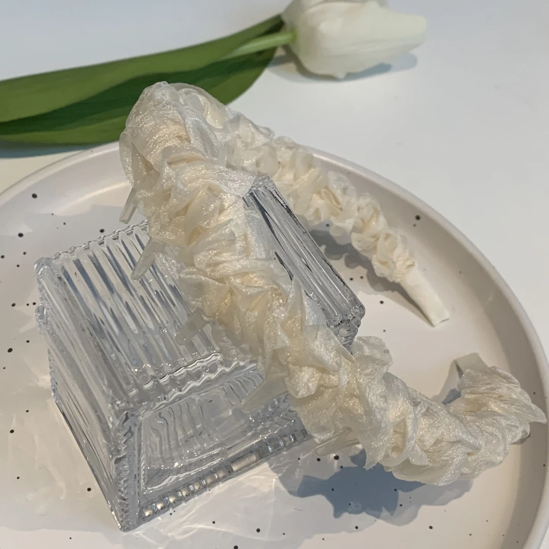 FF079｜发箍｜网纱仙女风水晶大齿1cm｜淘贩