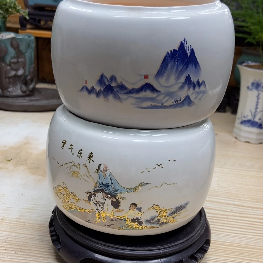 瓷片陶瓷花盆陶瓷艺术