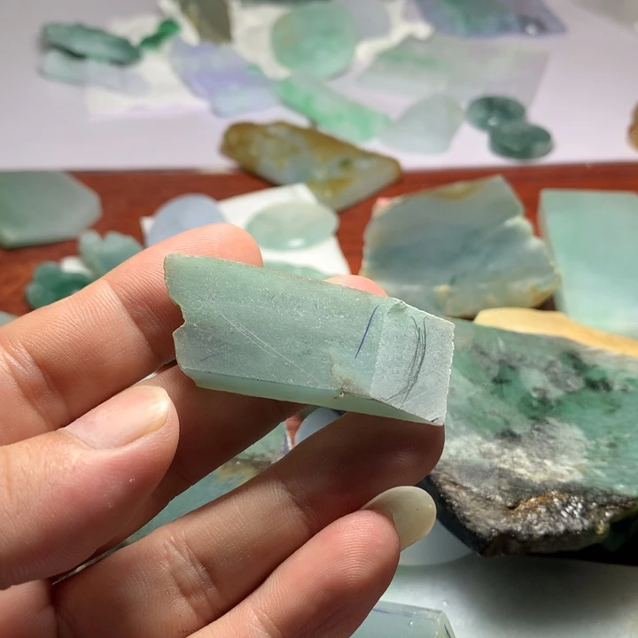 ****瑾定制翡翠未镶嵌包工